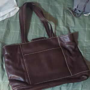 Brown Leather Tote Bag